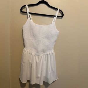 Aerie smoked white dress